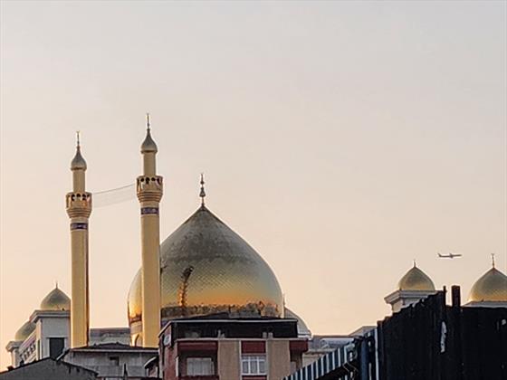 Mosque at sunset