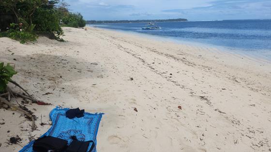 Nice beach in front of resort