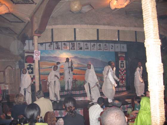 Show at Dar Abyssinia restaurant
