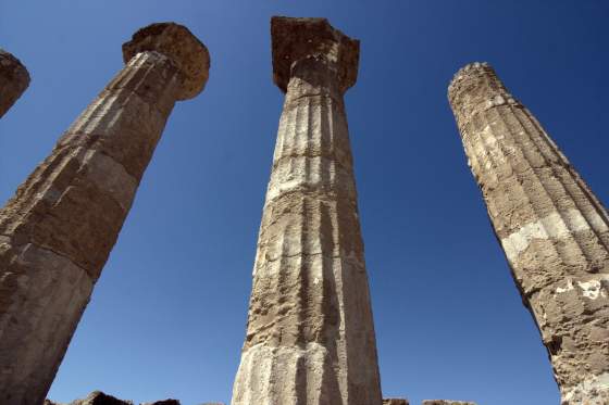 Pillars are all that is left of some other temples