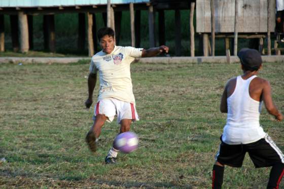 Spontaneous football match