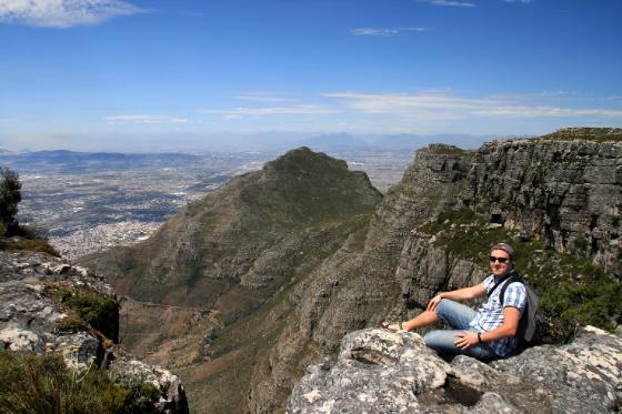 Sitting atop Table Mountain