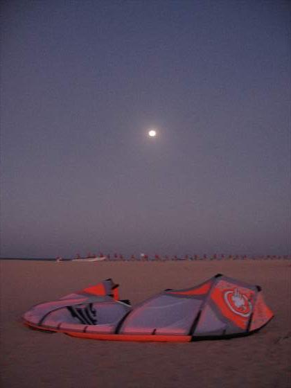 Kite by moonlight