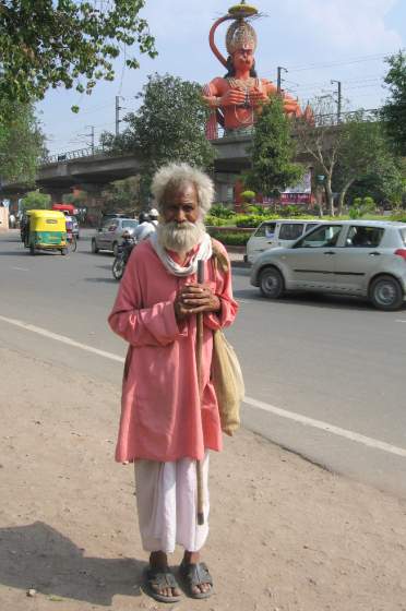 Local holyman ... or homeless nutjob