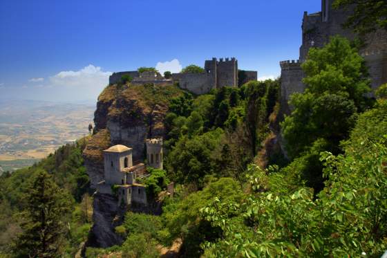 Norman fortress sitting atop Venus temple