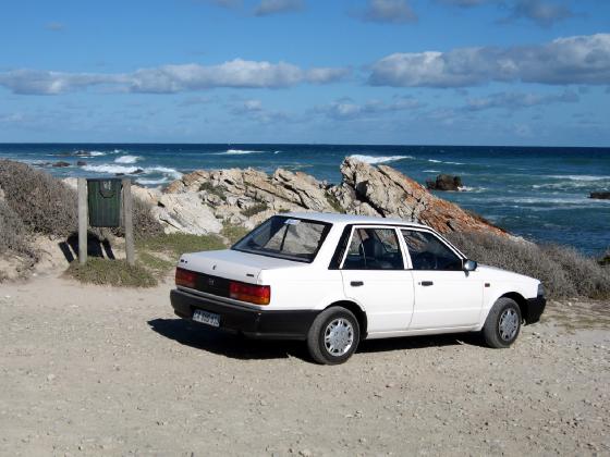 My piece of shit car   a backpacker rental