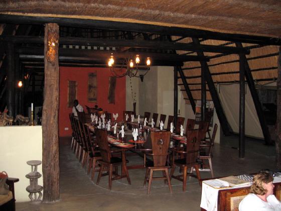 Table laid out for dinner at The Hide