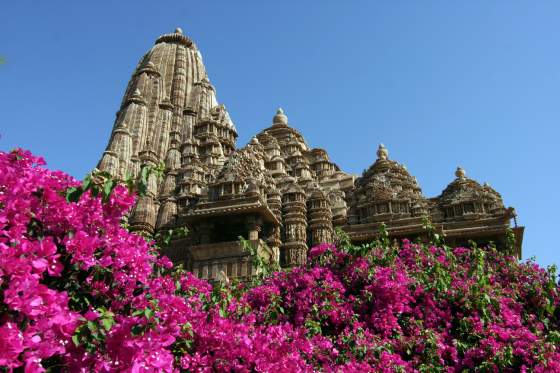 Flower laden temples