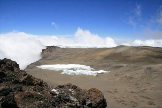 Day 5 ...  Crater in the distance