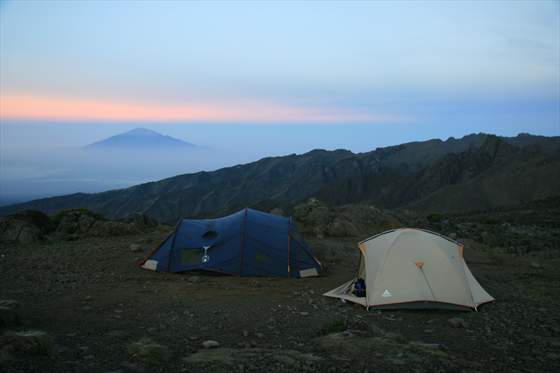 Day 3  ... Mt Meru as seen from Kilimanjaro