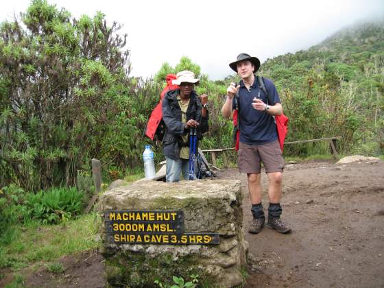 Day 1...   Machame hut