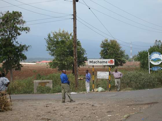 Entrance to Machame town