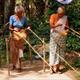 Making coir rope