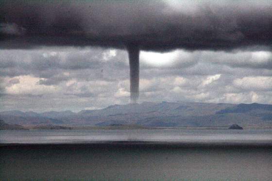 Random tornado over the Lake