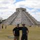 Head rolling Mayan temple