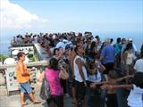 Crowds at Cristo Redentor