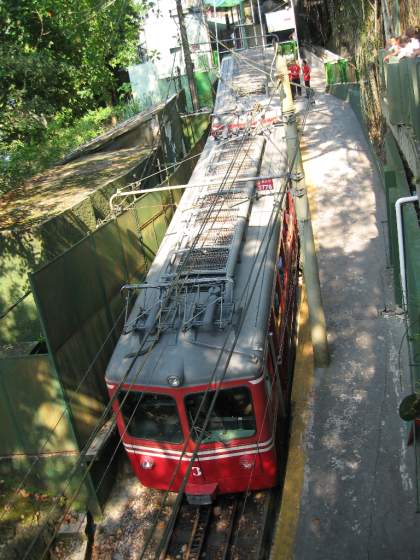 Tram up Corcovado mountain