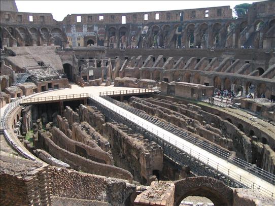 Inside the Collosseum