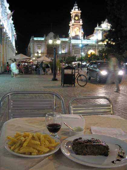 First Argentinian steak