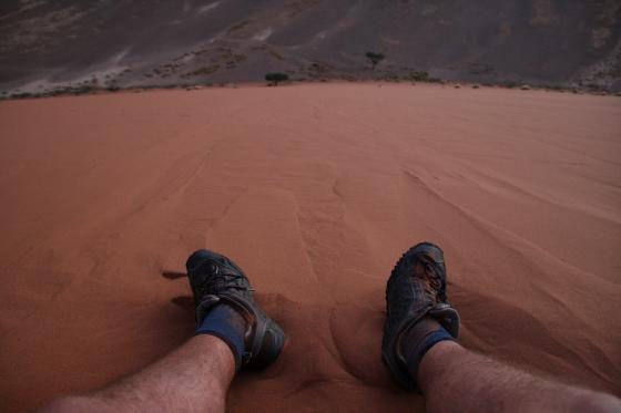 Watching the sunrise from Dune 45