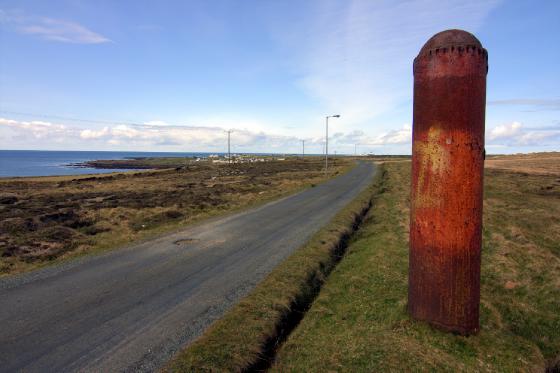 World War 2 unexploded German torpedo / roadside ornament