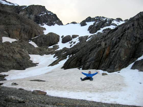 Snow Angels on the glacier!