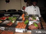 Boma restaurant game meat selection