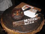 Mopani Worms as an entrée