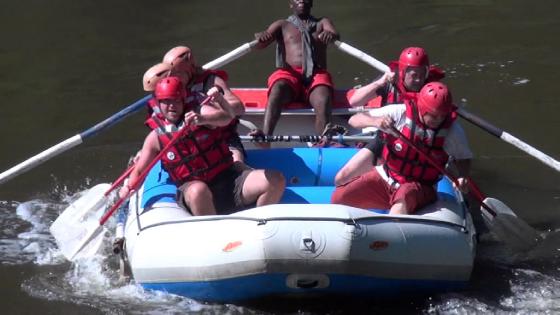 Whitewater rafting