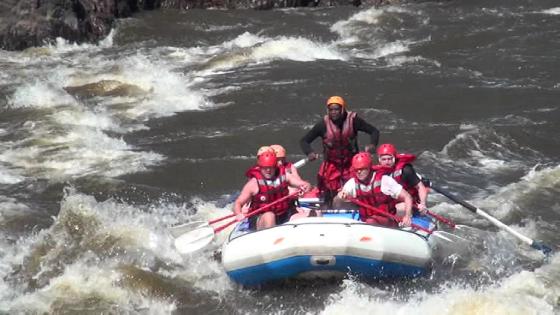 Whitewater rafting