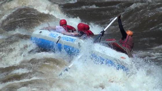 Whitewater rafting