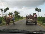 Traffic jam in Cuba
