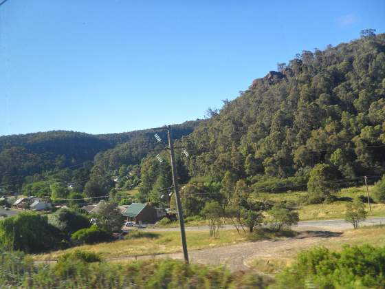View along Indian Pacific Train Route to Adelaide