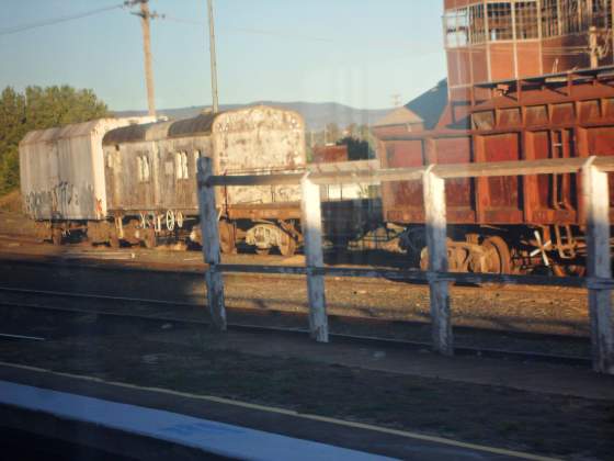 Old train cars