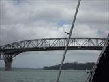 Sailing toward Auckland Bridge
