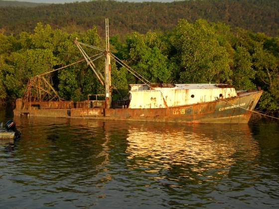 Rust Bucket along sunset cruise