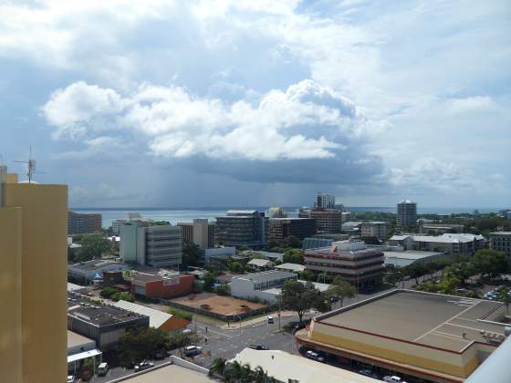 Stormy sky view from our hotel