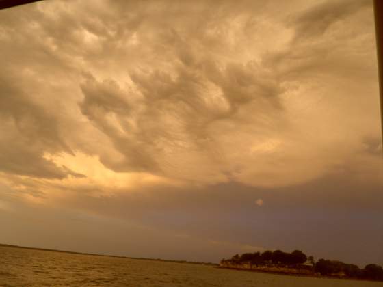 Clouds before sunset