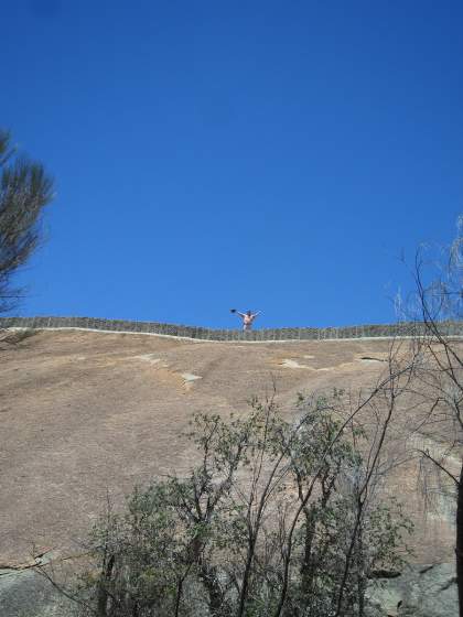 Tonyat top of Wave Rock