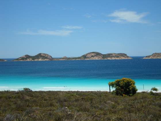 First glimpse of Lucky Bay