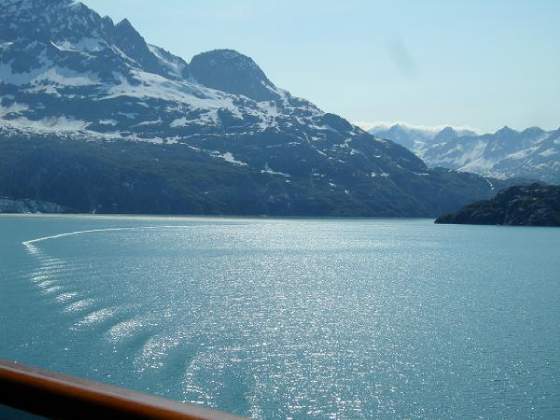 Making the turn up to Marjorie Glacier