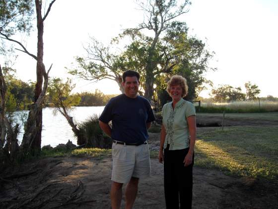 Tony  & Genie at the river