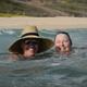 Joanne and Me enjoying the refreshing ocean