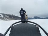 View from the sled