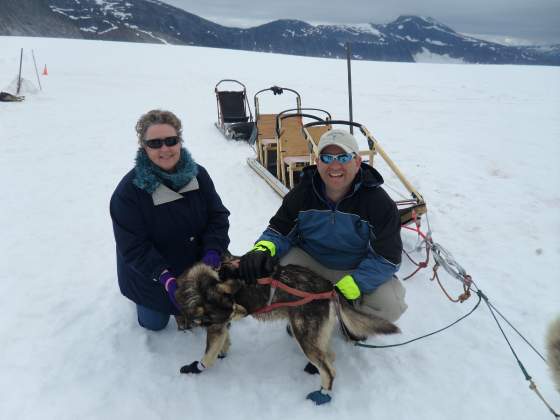 Juneau   Atop a Glacier with one of the team