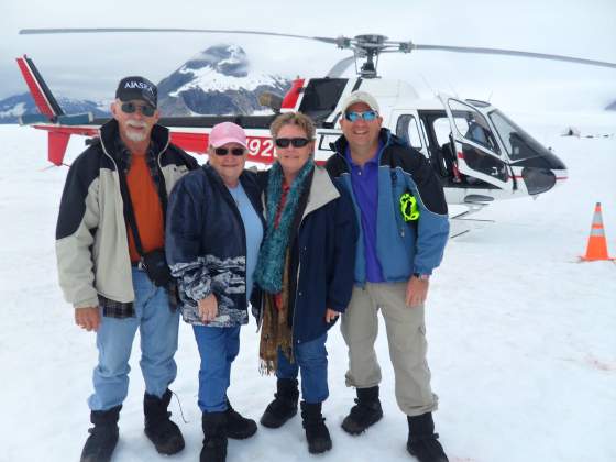 At Mushing Camp on top of Glacier