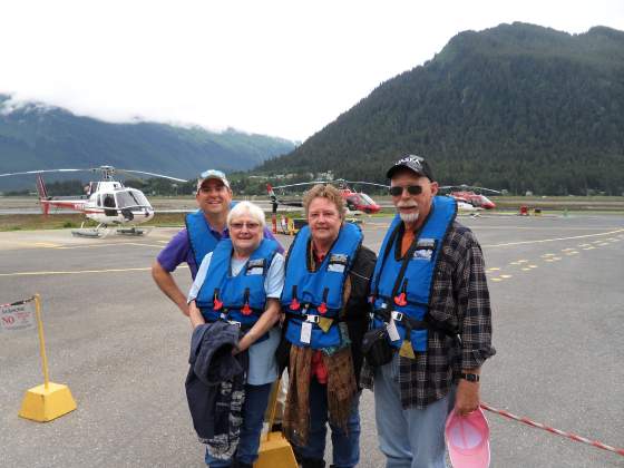 Geared up and ready to board helicopter