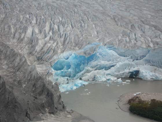 Blue Ice   View from Helicopter