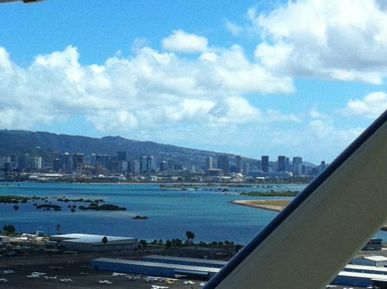 Landing in Honolulu