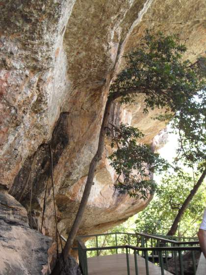 Rock overhang